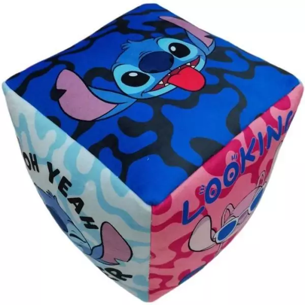 Coussin premium - Cube - Lilo & STITCH - Microfibre - 25 x 25 x 25 cm