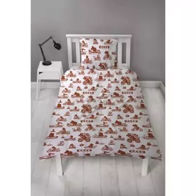 Parure de lit réversible Mario Bros - 140x200cm + taie 63x63cm