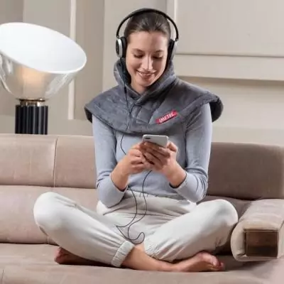 Coussin Chauffant Imetec Cervical - Tissu Hypoallergénique - 5 Températures