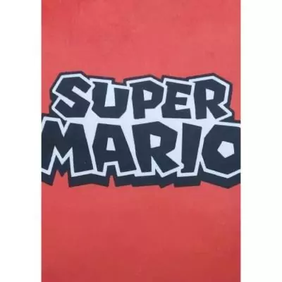 Coussin 3D Mario Bros - Visage Mario - Microfibre - 40 cm
