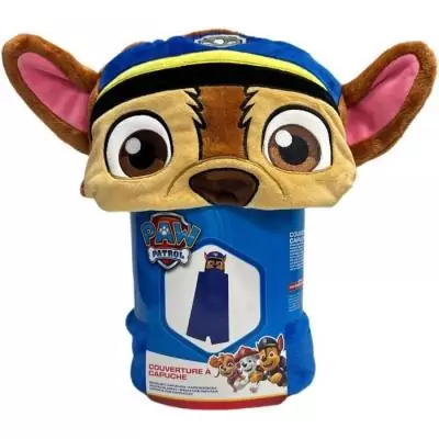 Ensemble 3 plaids à capuche 3D - Hello Kitty, Gabby et Pat'Patrouille