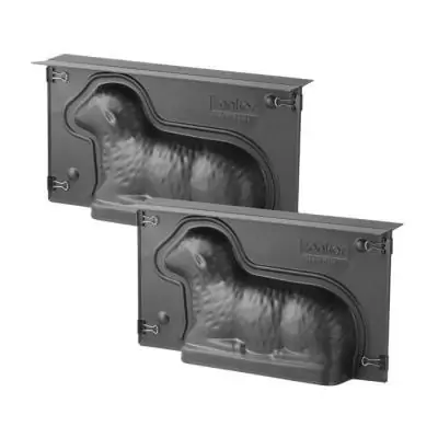 Lot de 2 moules à gâteaux 3D ZENKER - Forme agneau pascal - 900 ml