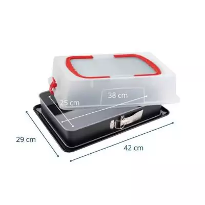 Lot de 2 moules à charnière avec couvercle Dr. Oetker - Back-Idee Kreativ - 42 x 29 cm