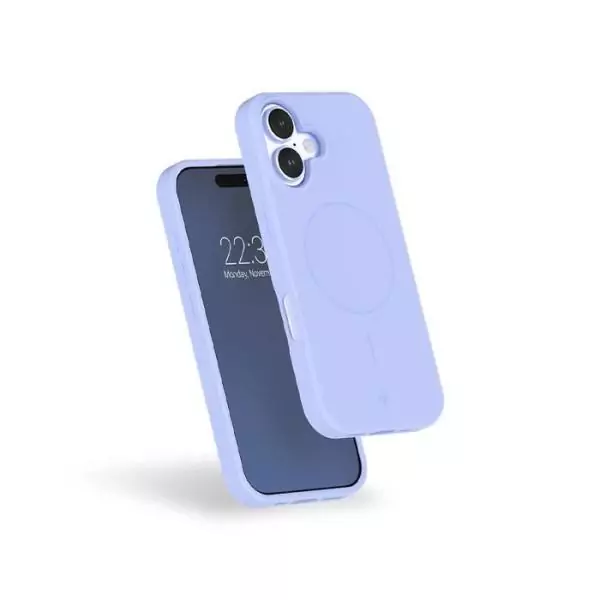 Coque MagSafe - IPhone17 - Silicone Renforcée - Bleu ciel