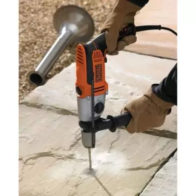 Perceuse a percussion filaire 1100W - BLACK&DECKER - KR1102K-QS - Avec coffre de rangement Perceuse a percussion filaire 1100W - BLACK&DECKER - KR1102K-QS - Avec coffre de rangement