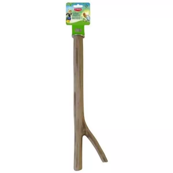 Accessoire oiseau - TYROL - Perchoir branche - Taille S 20cm - Bois naturel