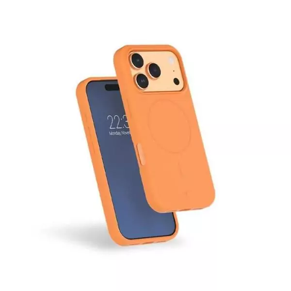 Coque MagSafe - IPhone17 Pro Max - Silicone Renforcée - Orange