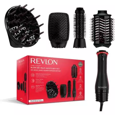 Multistyler 4-en-1 - REVLON - RVDR5373E - Pour cheveux texturés - 4 températures - Noir
