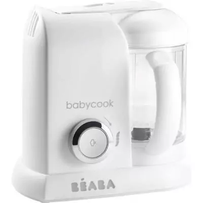 BÉABA - Babycook Solo - Robot Bébé 4 en 1 Mixeur-Cuiseur - Cuisson Vapeur - Blanc