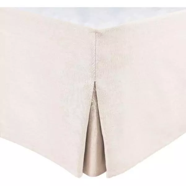 Cache sommier - HOME LINGE PASSION - 160 x 200 cm + 30 cm - Ecru