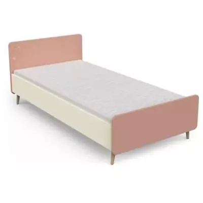 Chambre complete enfant - SUZIE - Lit 90 x 190 cm / Chevet / Bureau - Chene / Abricot - DEMEYERE Chambre complete enfant - SUZIE - Lit 90 x 190 cm / Chevet / Bureau - Chene / Abricot - DEMEYERE