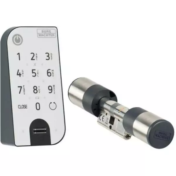 Cylindre éléctronique BURG-WÄCHTER secuENTRY easy 7602 avec clavier secuENTRY Fingerprint