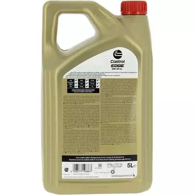 Huile moteur - CASTROL - EDGE 0W-30 LL - 5L