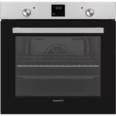 Four encastrable - Pyrolyse - Chaleur pulsée - DAEWOO - BO7PR28MINM - Inox - Porte froide - 59,5 x 57,5 x 59,5 cm