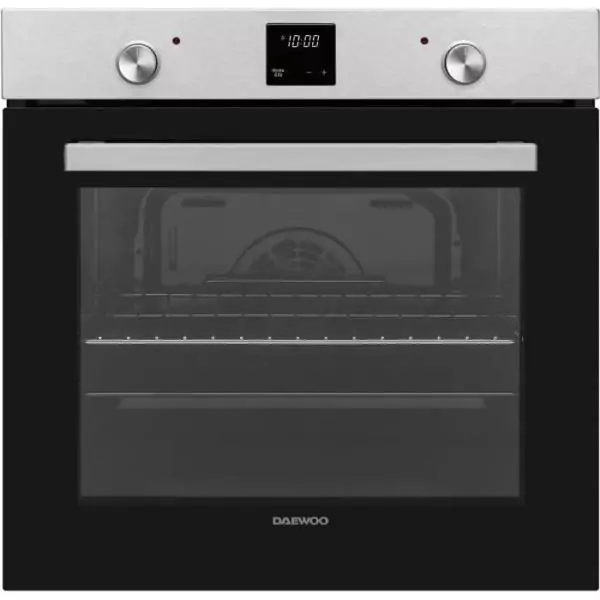 Four encastrable - Pyrolyse - Chaleur pulsée - DAEWOO - BO7PR28MINM - Inox - Porte froide - 59,5 x 57,5 x 59,5 cm