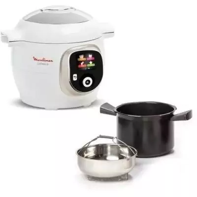 Cookéo MOULINEX - CE85BA10 - Multicuiseur intelligent - Capacité 6L - 6 programmes de cuisson - 180 recettes - 1600W