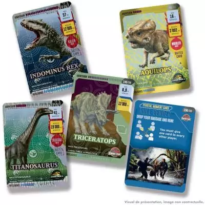 Blister - PANINI - JURASSIC WORLD 4 TCG - 3 pochettes - 24 cartes