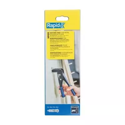 Pince a cheville - RAPID - XP20 - Fixation Murale Usage Fréquent - Pince a Expansion pour Chevilles M4/M5/M6 - Boîte (5001537) Pince a cheville - RAPID - XP20 - Fixation Murale Usage Fréquent - Pince a Expansion pour Chevilles M4/M5/M6 - Boîte (5001537)