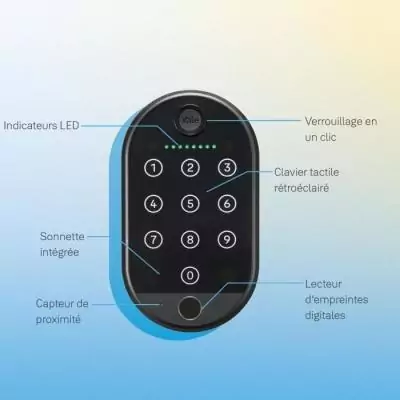 Clavier connecté - YALE - Biométrique - Jusqu'a 10 utilisateurs sur le clavier Clavier connecté - YALE - Biométrique - Jusqu'a 10 utilisateurs sur le clavier