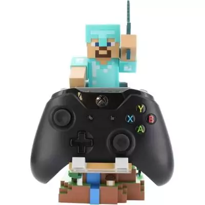 Figurine Minecraft Steve Armure Diamant - EXQUISITE GAMING - Cable Guys - Support écouteurs, smartphone ou petit accessoire - 2 Figurine Minecraft Steve Armure Diamant - EXQUISITE GAMING - Cable Guys - Support écouteurs, smartphone ou petit accessoire - 2