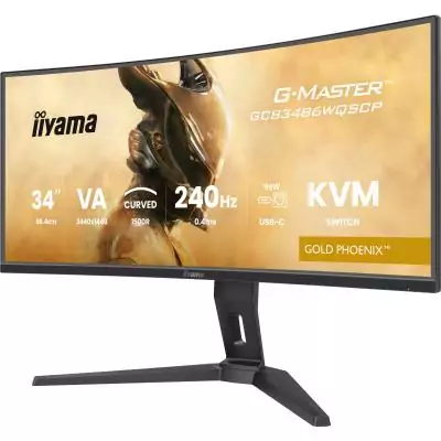 Ecran PC Gamer incurvé - IIYAMA - 34 - 240Hz - Dalle VA - 0.4ms - Réglable en hauteur - G-Master GOLD PHoeNIX
