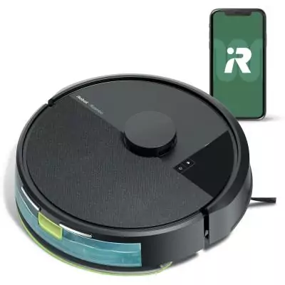 iRobot Roomba 105 Combo - Robot Aspirateur Laveur 2en1 - 7KPa - Navigation LiDAR - Détection des Tapis - 4 Niveaux d'Aspiration