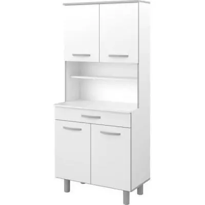Buffet de cuisine Blanc mat - L 80 cm - OSLO