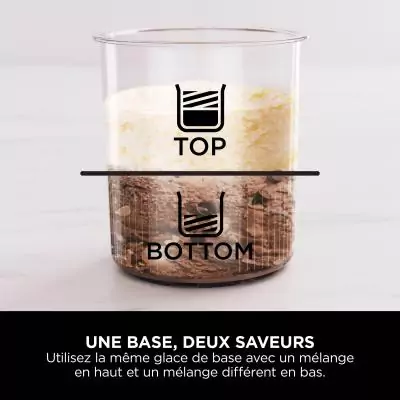 Machine a glaces NINJA - CREAMi Deluxe NC502EU - 2 pots inclus 709ml - 10 programmes