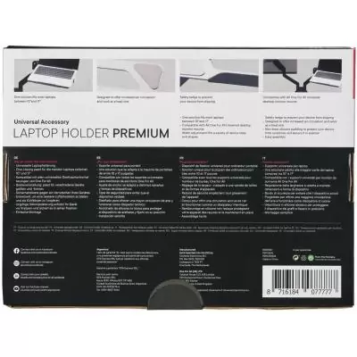 Support pour ordinateur portable - ONE FOR ALL - Vesa 75 - 10 a 17'' max - 9 kgs max - Réglage de la largeur - Rebord de sécur