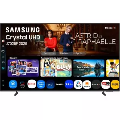 Samsung TU65U7025F - TV LED 65 (165 cm) - 4K UHD 3840x2160 - HDR - Smart TV - Gaming Hub - 3xHDMI - WiFi Samsung TU65U7025F - TV LED 65 (165 cm) - 4K UHD 3840x2160 - HDR - Smart TV - Gaming Hub - 3xHDMI - WiFi