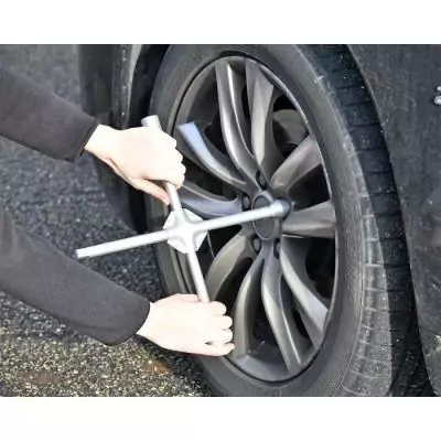 Clé en croix renforcé - PRECISION STEEL - Douilles 17, 19, 21 mm