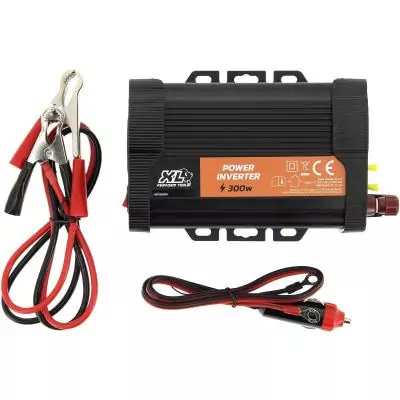 Convertisseur - XL PERFORM TOOLS - 12V-230V - 300 W - 2 fusibles inclus - 2 sorties USB