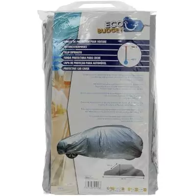 Housse de voiture - ECO BUDGET - Protection contre la poussiere - Imperméable - Polyéthylene - 430x165x120 cm