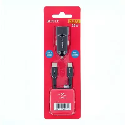 Kit chargeur auto - AUTO T - 540225 - USB-C - 20 W - 5 A