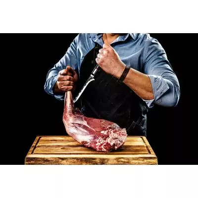 Couteau a désosser - FORGED - SEBRA - Acier japonais 440C - Manche en bois Dalbergia - L 15 cm