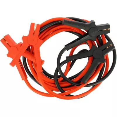 Lot de 2 câbles de démarrage - XLPT - 35 mm² - 4,50 m - Pinces isolées - Sacoche de rangement incluse