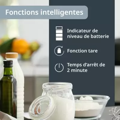 Balance de cuisine digitale - ADE - LEONIE - Plastique ABS - 22 x 17 cm - Inclus 1 pile Cr 2032-Rouge