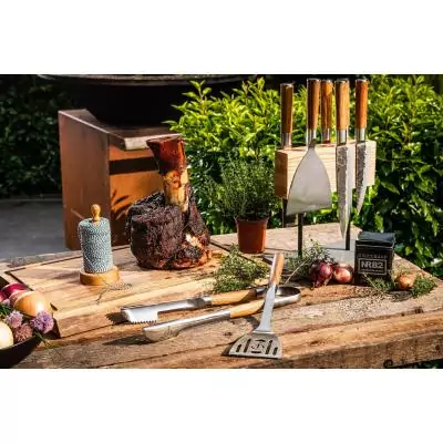 Spatule a trou - FORGED - CHURRASCO - Acier inoxydable S - 38,5 x 13,5 x 5 cm