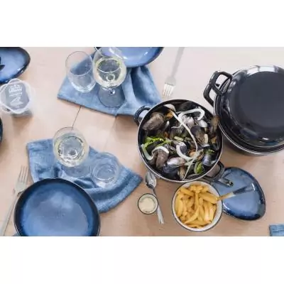Cocotte a moules - COSY & TRENDY - FONTESTIC - Acier inoxydable - Tous feux dont induction