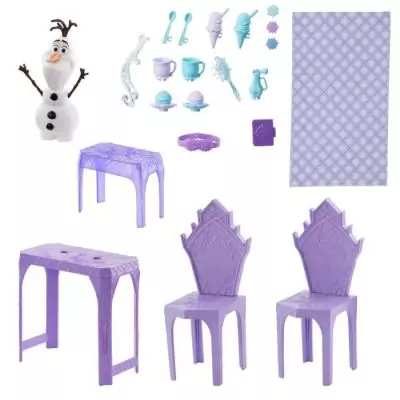 Disney La Reine des Neiges - Palais de glace d'Elsa - Olaf - 21 accessoires - Disney Frozen - JGG41