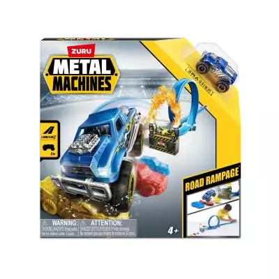 Metal Machines Piste à construire Road Rampage avec mini voiture de course ZURU