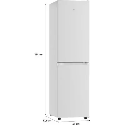 Réfrigérateur congélateur bas - CONTINENTAL EDISON - CEFC193NFW3 - Classe E - 193 L - L48 x P57,5 x 154cm - Blanc