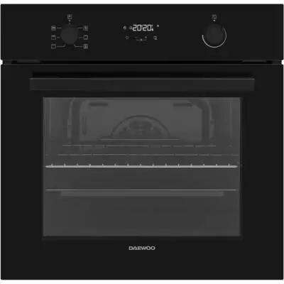 Four encastrable - Pyrolyse - Chaleur tournante - DAEWOO - BO6PR27GBNL - Noir - Porte froide - 59,5 x 57,5 x 59,5 cm