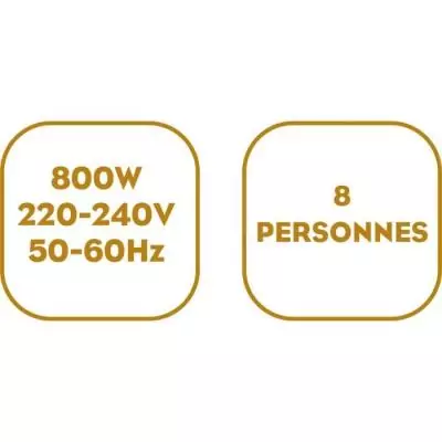 Fondue LITTLE BALANCE - Happy Fondue - Capacité 2L - Jusqu'a 8 personnes - Thermostat réglable - 800 W Fondue LITTLE BALANCE - Happy Fondue - Capacité 2L - Jusqu'a 8 personnes - Thermostat réglable - 800 W