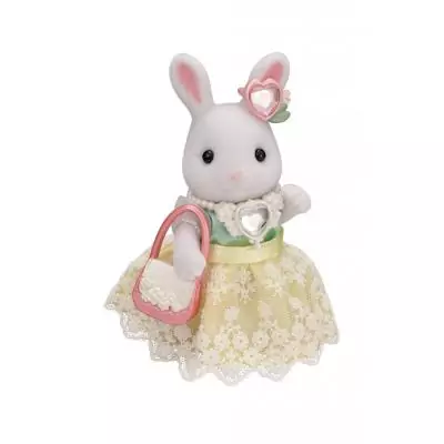 Sylvanian Families La valisette de mode et grande sœur Lapin neige