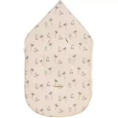 Nid d'ange - CANDIDE - 70 cm - 0/3 mois - Blanc imprimé lange tigre