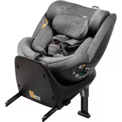 Siege auto - BABYAUTO - Magna Plus - Groupe 0/1/2/3 - I-Size - 40/125 cm - Isofix - Pivotant 360° - Inclinable - Gris