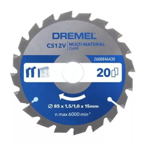 Lame multi-matériaux pour scie circulaire CS600 - DREMEL Blueprint
