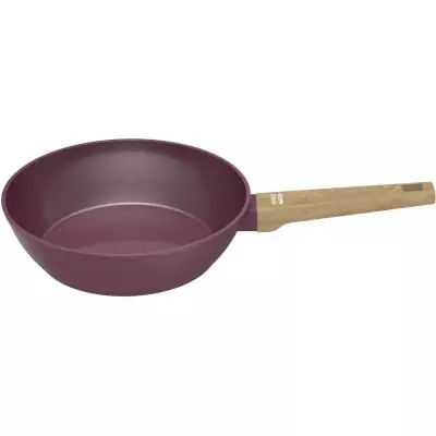 Sauteuse - Tous feux dont induction - ARTHUR MARTIN - AM3056 - Revetement céramique - Ø 24 cm - Couvercle et panier inox - Pru