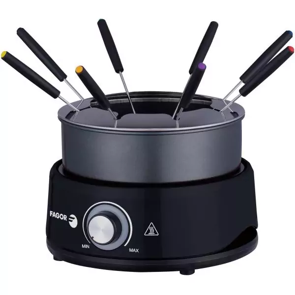Appareil a fondue FAGOR - FGFD8 - Capacité 1,6L - Jusqu'a 8 personnes - Thermostat réglable - 800W